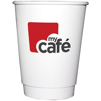 Mycafe 12oz Double Wall Hot Cups, Pack of 500