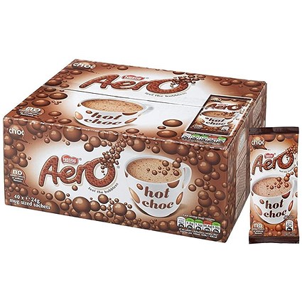 Aero Instant Hot Chocolate, 40 Sachets