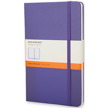 Moleskine Coloured Notebook / Hard Cover / Large / Ruled / Violet