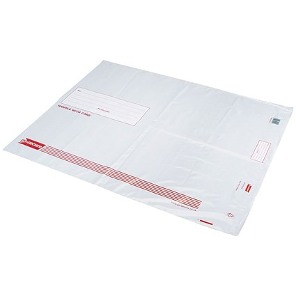 GoSecure Extra Strong Polythene Envelopes, 610x700mm, Pack of 50