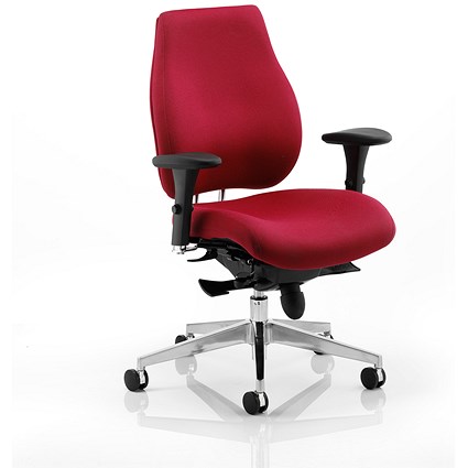 Chiro Plus Ergo Posture Chair, With Arms, Wine