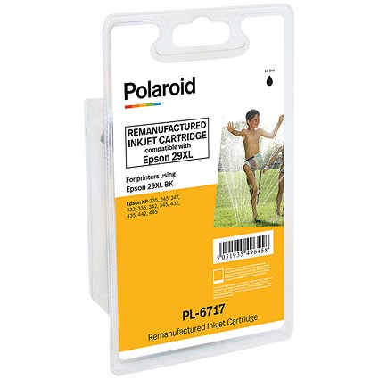 Polaroid Epson 29XL Black Inkjet Cartridge T29914012-COMP