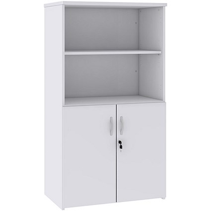 Momento Low Open Top Display Cupboard - White