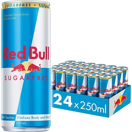 Red Bull Energy Sugar Free, 24 x 250ml Cans