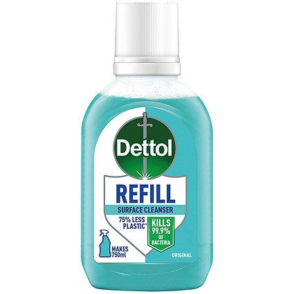 Dettol Original Surface Cleanser Spray Refill, 50ml, Pack of 15