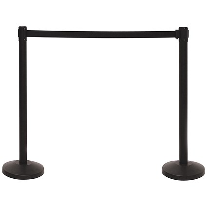 VFM Barriers with 3.4m Belt Blk (Pack of 2)