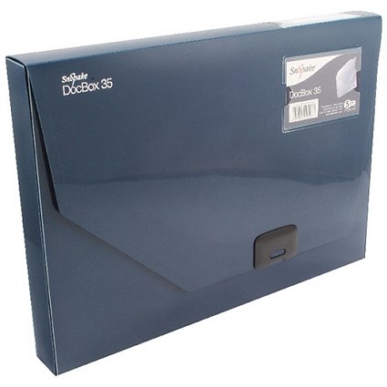 Snopake Document Box / 35mm Spine / A4 / Blue