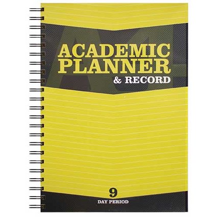 Silvine Teacher Academic Planner and Record / A4 / 9 Day Period / Yellow