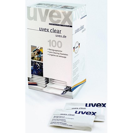 Uvex Cleaning Towelettes 100/Box