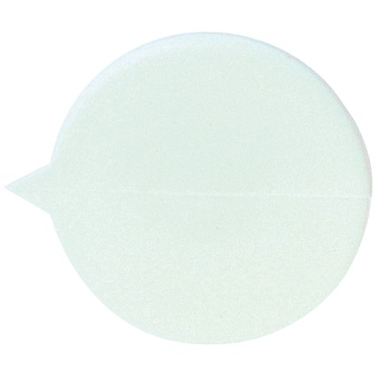 GoSecure Plain Round Security Seals, White, Pack of 500
