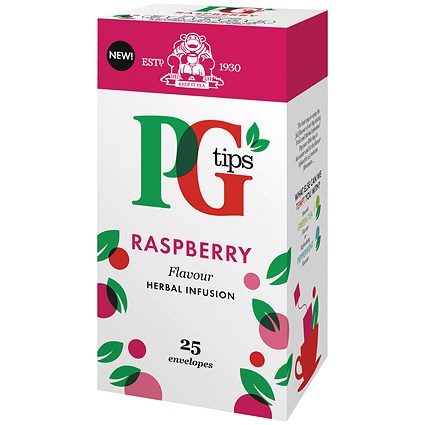 PG Tips Raspberry Fruit Tea, Pack of 25