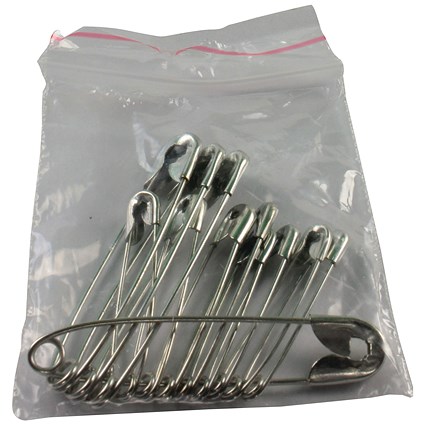 Wallace Cameron First-Aid Safety Pins, Assorted Sizes, Pack of 36