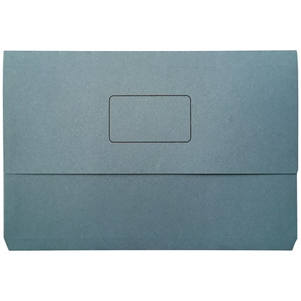 Everday Document Wallets, 220gsm, Foolscap, Blue, Pack of 50