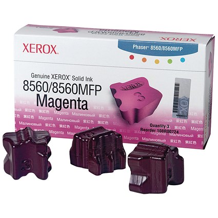 Xerox Phaser 8560 Magenta Solid Ink Sticks (Pack of 3)
