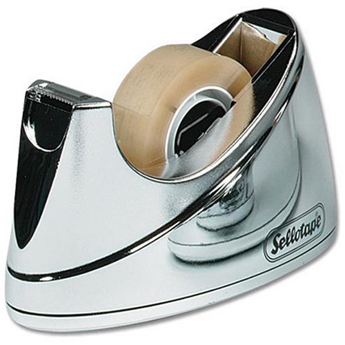Sellotape Small Desktop Tape Dispenser / Nonslip / Capacity