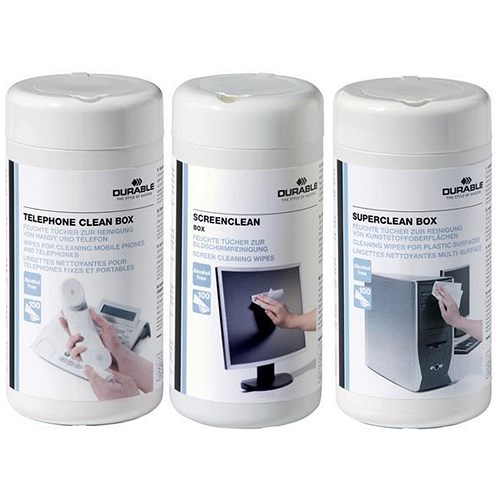 Durable Superclean Workstation Cleaning Wipes for Screens & Phones