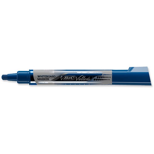 Bic Velleda Whiteboard Marker / Liquid Ink / Large / Blue / Pack of 12