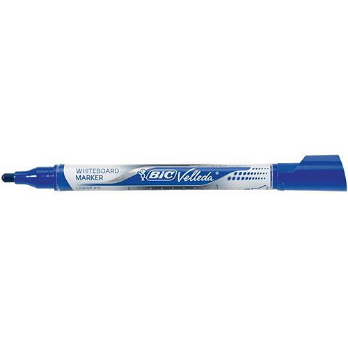 Bic Velleda Whiteboard Marker / Liquid Ink / Medium / Blue / Pack of 12