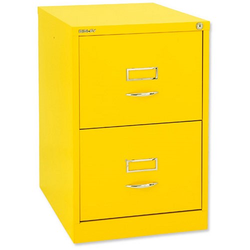 GLO by Bisley BS2C Filing 2Drawer H711mm Lemon Yellow