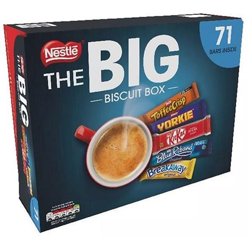 Nestle Big Chocolate Biscuit Box Pack of 70 Assorted Bars