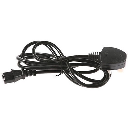 Power Lead 2 Metres IEC IEC320 Type C13 Connector 5 Amp Black