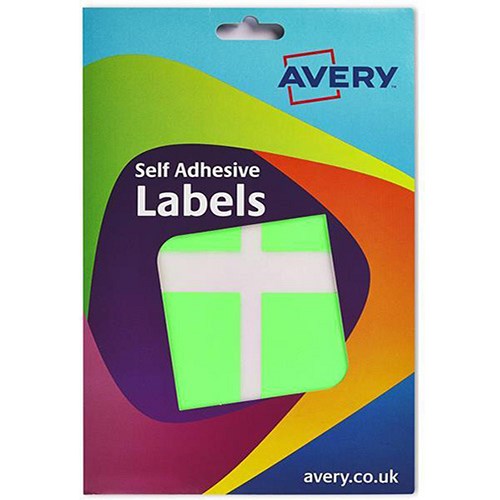 Avery Label Wallet / 50x80mm / Fluorescent Green / 16101 / 120 Labels