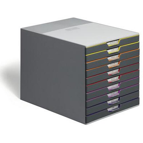 Durable Varicolor Stackable Desktop Drawer Set with 10 Drawers / A4