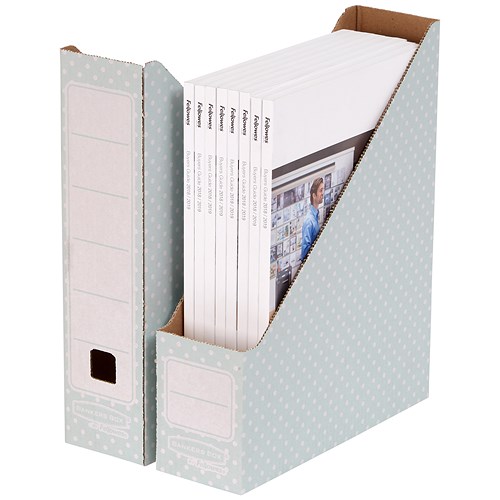 Fellowes Bankers Box Magazine File / Recycled / A4 / Green & White