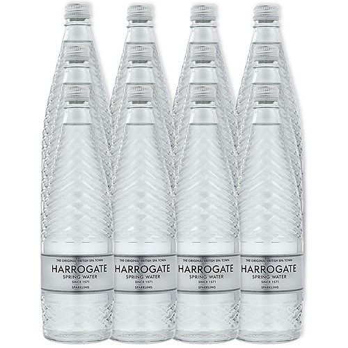 Harrogate Sparkling Water 12 x 750ml Glass Bottles