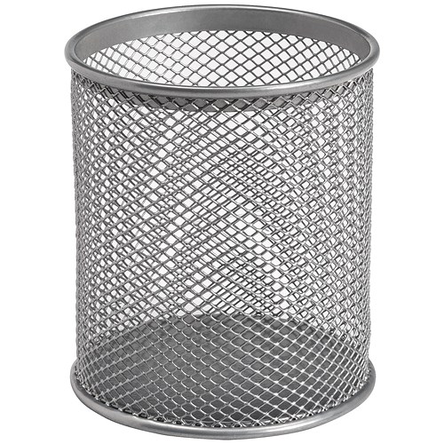 Pencil Holder Wire Mesh Silver