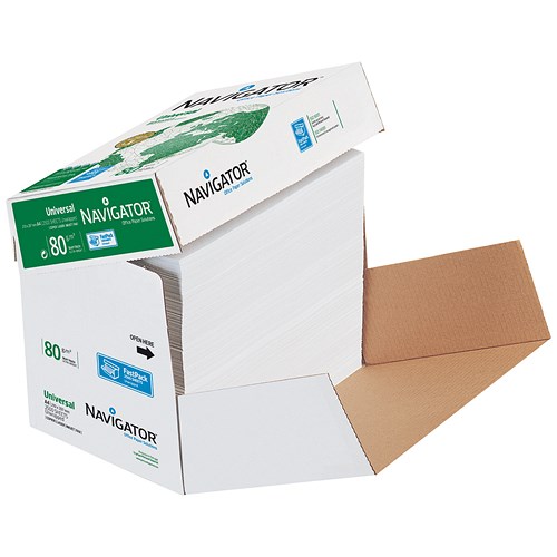 Navigator Universal A4 Paper / 80gsm / Fast Pack / 2500 sheets