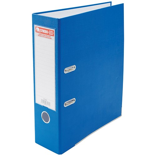 Jumbo A4 Lever Arch File / 85mm Capacity / Blue