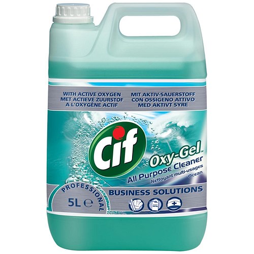 Cif Professional Oxygel All Purpose Cleaner / Ocean / 5 Litres
