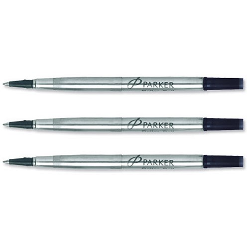 Parker Refill for Rollerball / Medium / Black / Pack of 24