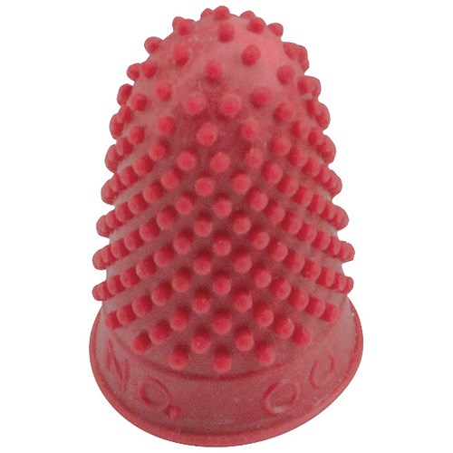 Quality Rubber Thimblettes Size 00 Very Small / Red / Pack of 10