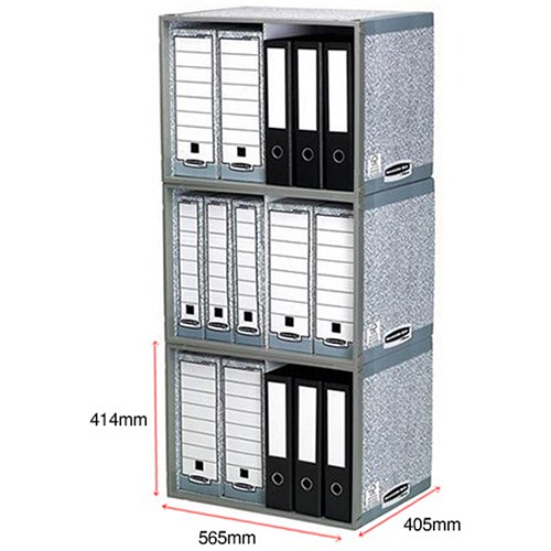 Fellowes Bankers Box System Archive Stax File Store Units / Stackable