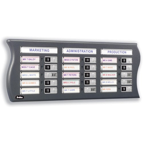 SpaceworX In and Out Board 15 Names W597xD25xH220mm