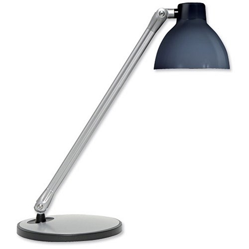 Unilux Fluorescent Desk Lamp Tilting Arm and Head Translucent Shade 12W