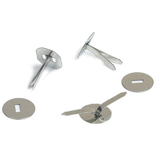 Tinned Steel Paper Binders with Washers 51mm / Pack of 200