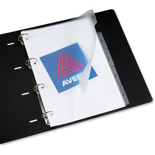 Avery Plastic IndexMaker Dividers / 5Part / Clear Tabs / A4 / White