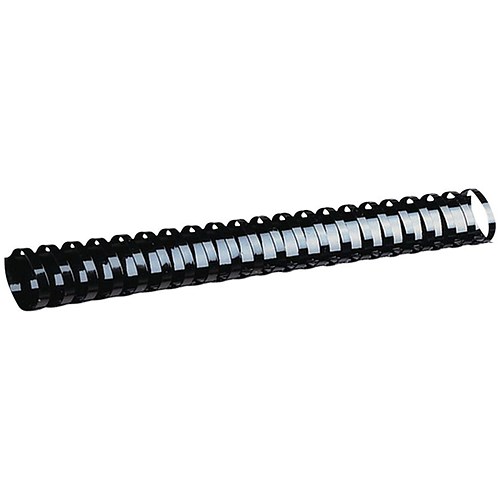 GBC Plastic Binding Combs / 21 Ring / 16mm / Black / Pack of 100