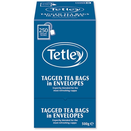 Tetley High Quality Tagged Envelope Tea Bags / Individually Wrapped