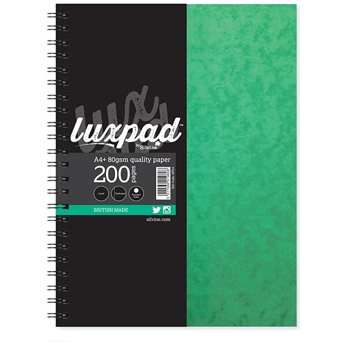 Silvine Hardcover Twinwire Notebook / A4 / Perforated / Ruled / 192