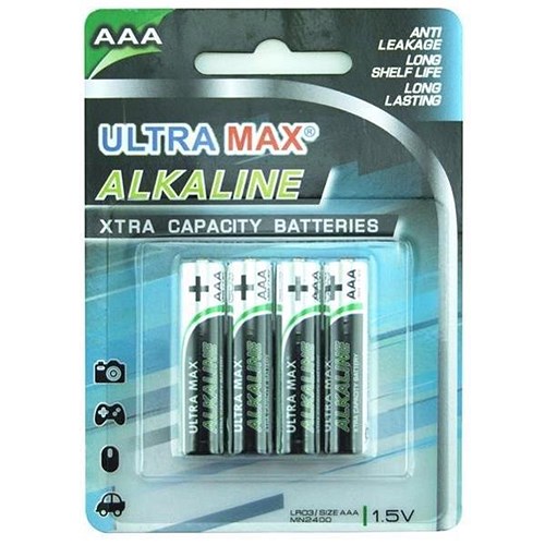 Everyday Alkaline Batteries / AAA / Pack of 4