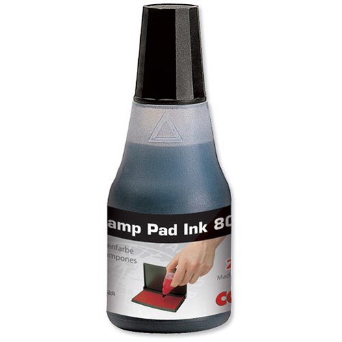 Colop 801 Stamp Pad Ink High Quality Water Based 25 ml Black