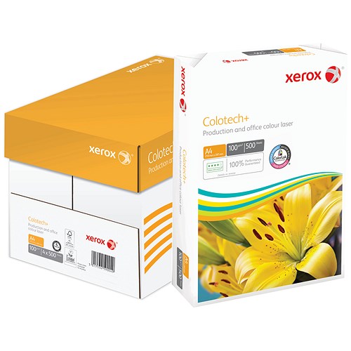 Xerox Colotech+ A4 Paper / White / 100gsm / Box (4 x 500 Sheets)