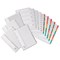 Concord Commercial File Dividers, 1-12, Clear Tabs, A4, White