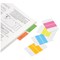 Self Adhesive Index Tabs, 38mm, Assorted Fluorescent Colours, Pack of 24