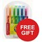 StabStabilo 68 Colouring Pens Fibre Tipped Assorted - Pack of 10 - Offer includes free pack of highlighters