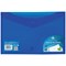Concord Foolscap Stud Wallet Files, Vibrant, Blue, Pack of 5